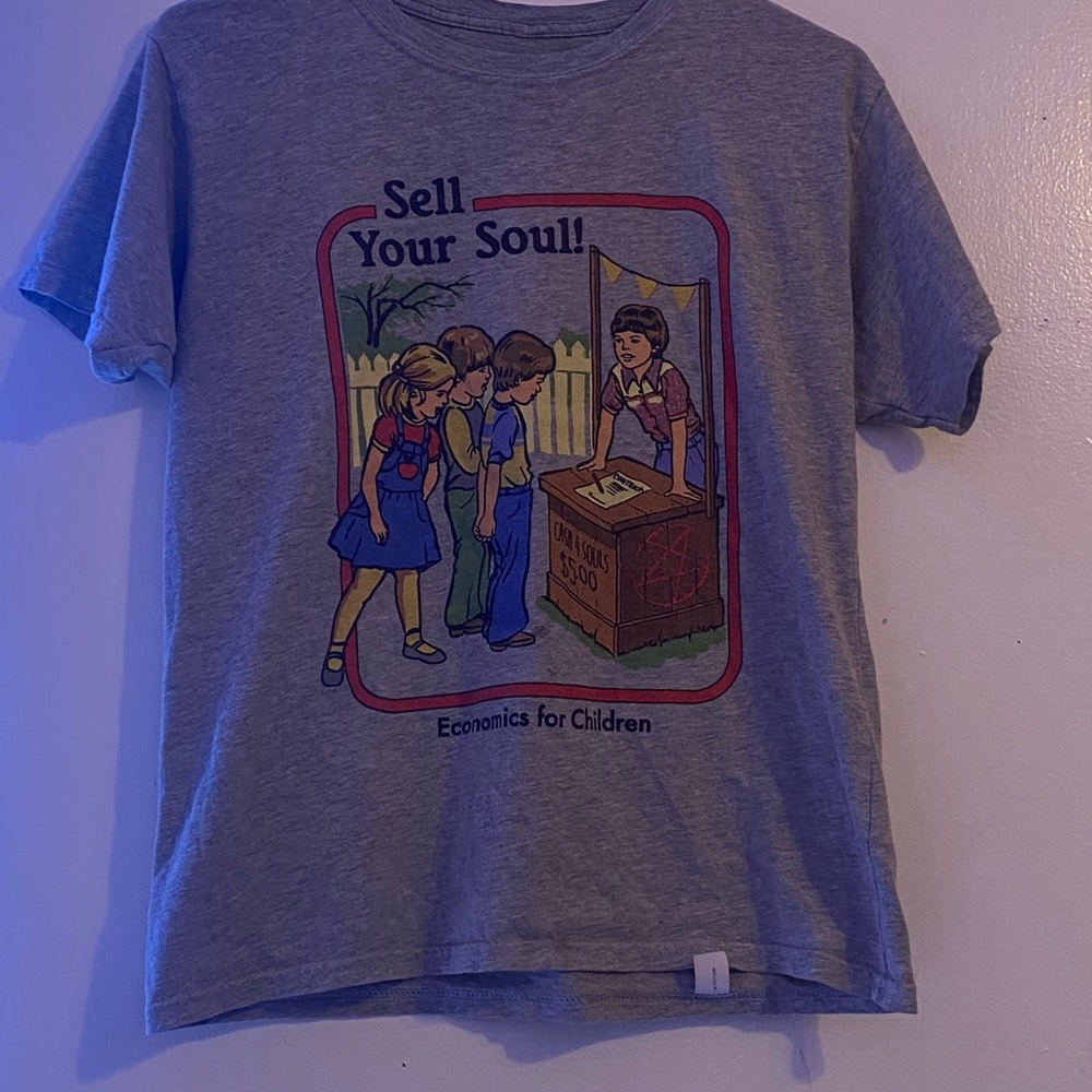 Sell your soul grey T-shirt